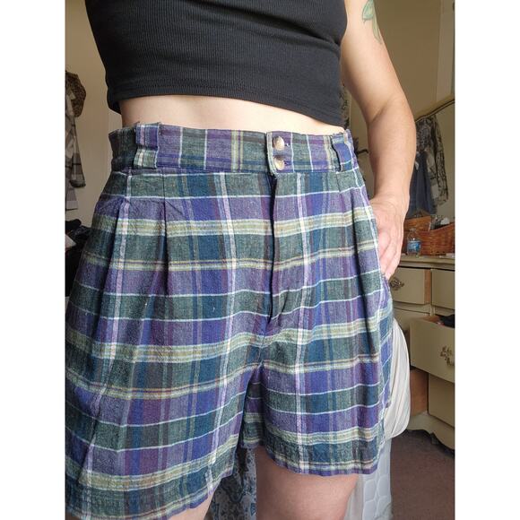 Vintage shorts Size 12 high waisted purple Grunge Skater - Picture 1 of 3